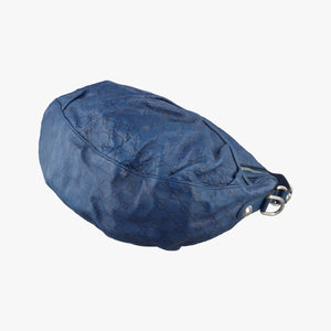Pre-owned Gucci Icon Bit Blue Leather 228584 shoulderbag | stylenewstar
