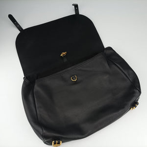 Pre-owned Burberry Bridle Black Leather  shoulderbag | stylenewstar