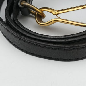 Pre-owned Burberry Bridle Black Leather  shoulderbag | stylenewstar