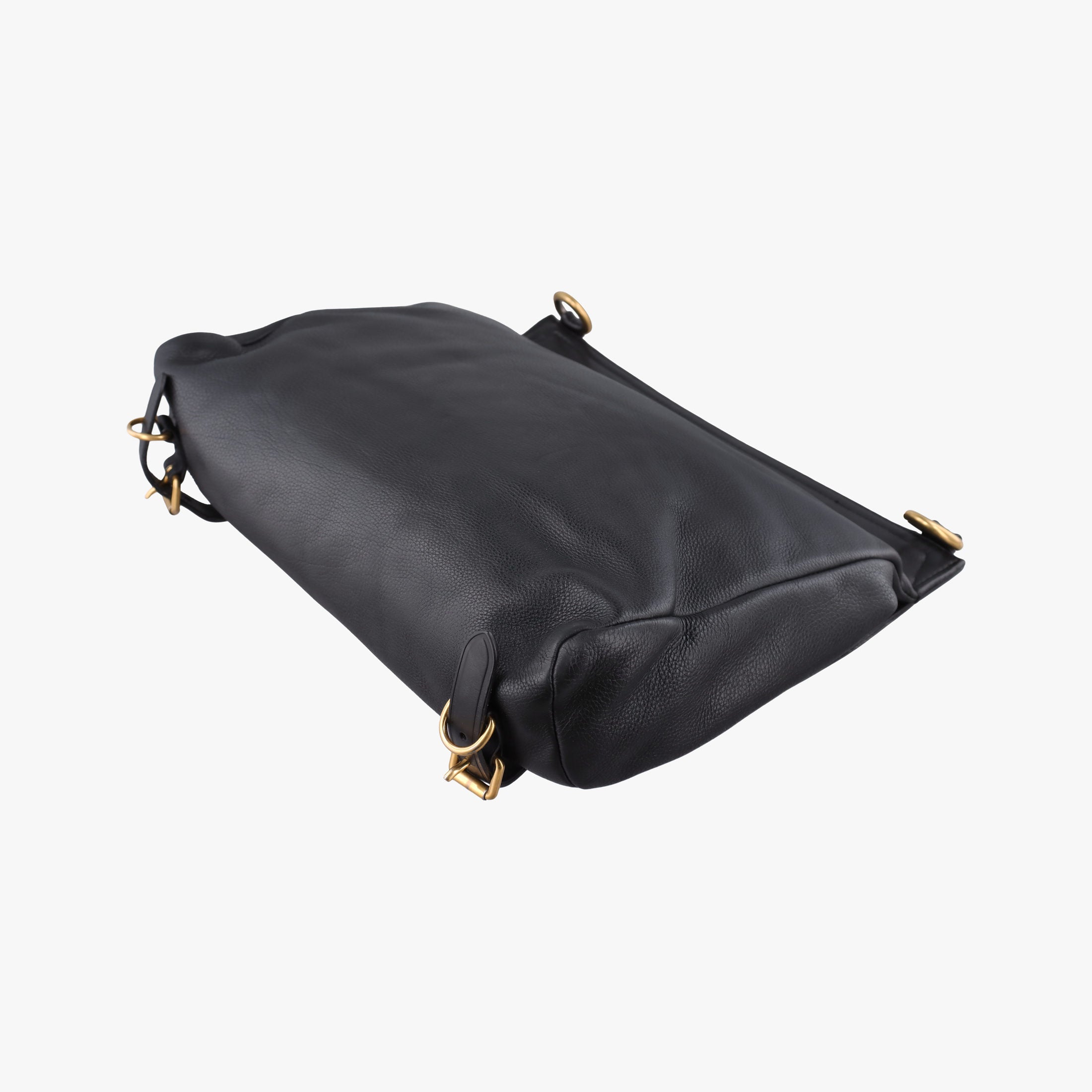 Pre-owned Burberry Bridle Black Leather  shoulderbag | stylenewstar