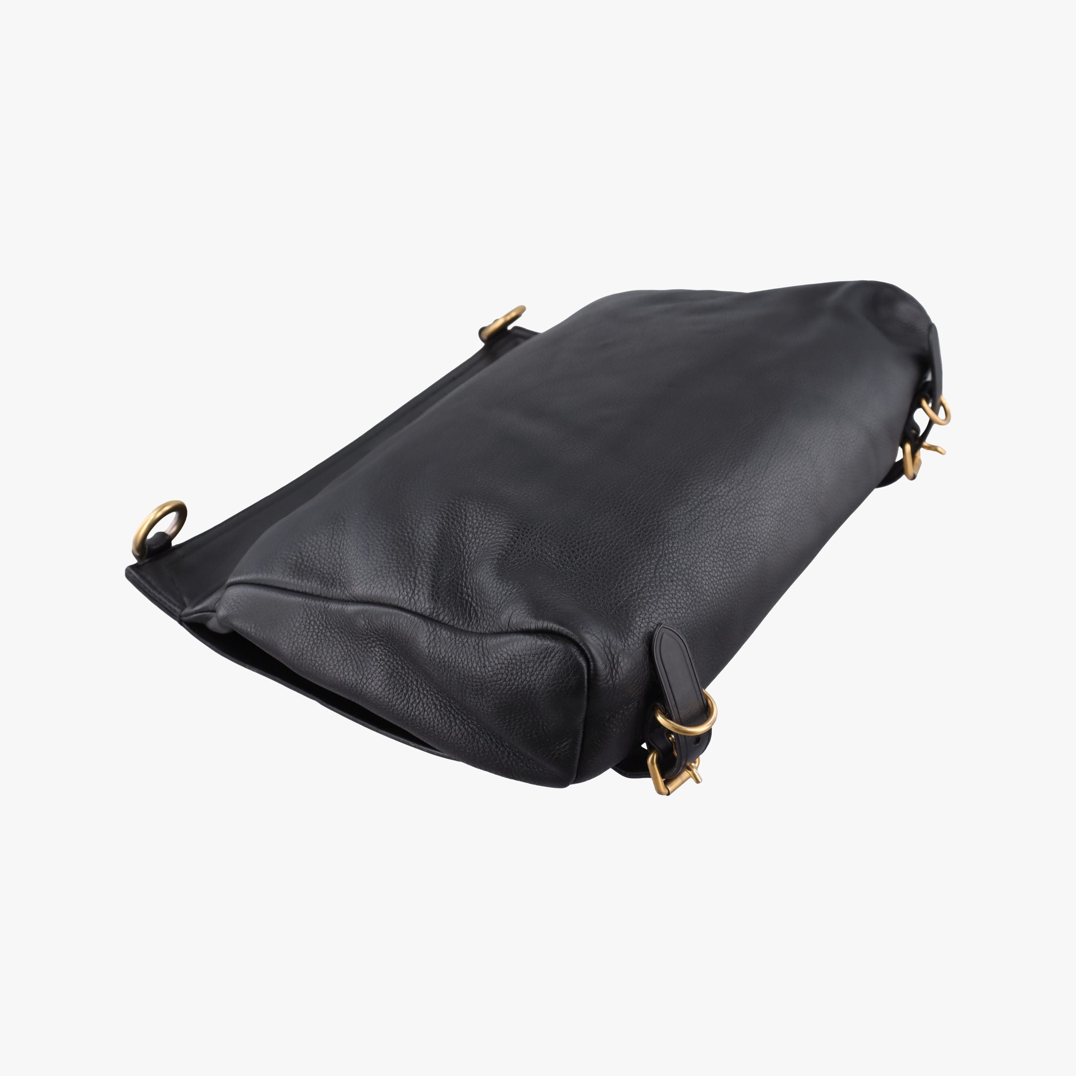 Pre-owned Burberry Bridle Black Leather  shoulderbag | stylenewstar