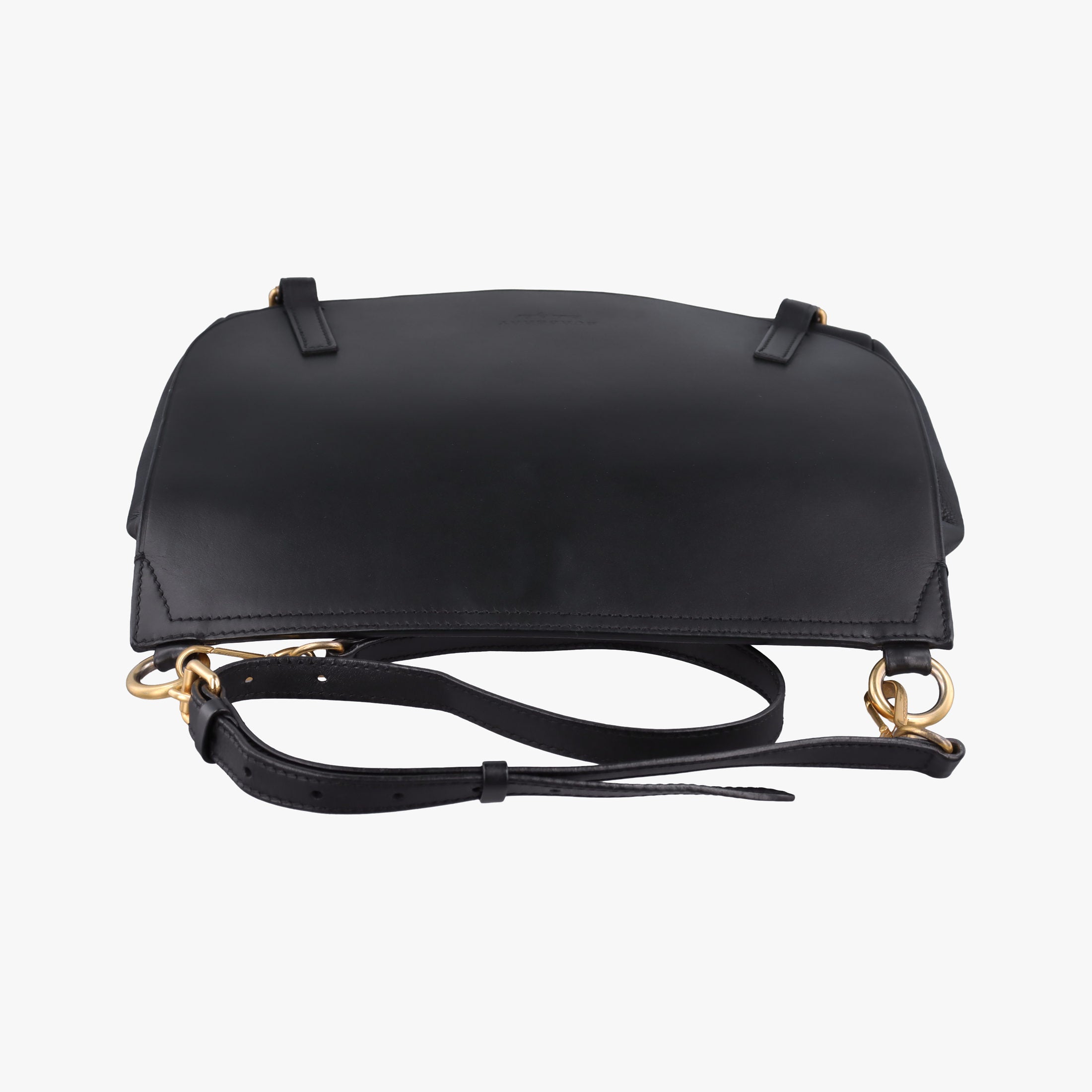 Pre-owned Burberry Bridle Black Leather  shoulderbag | stylenewstar