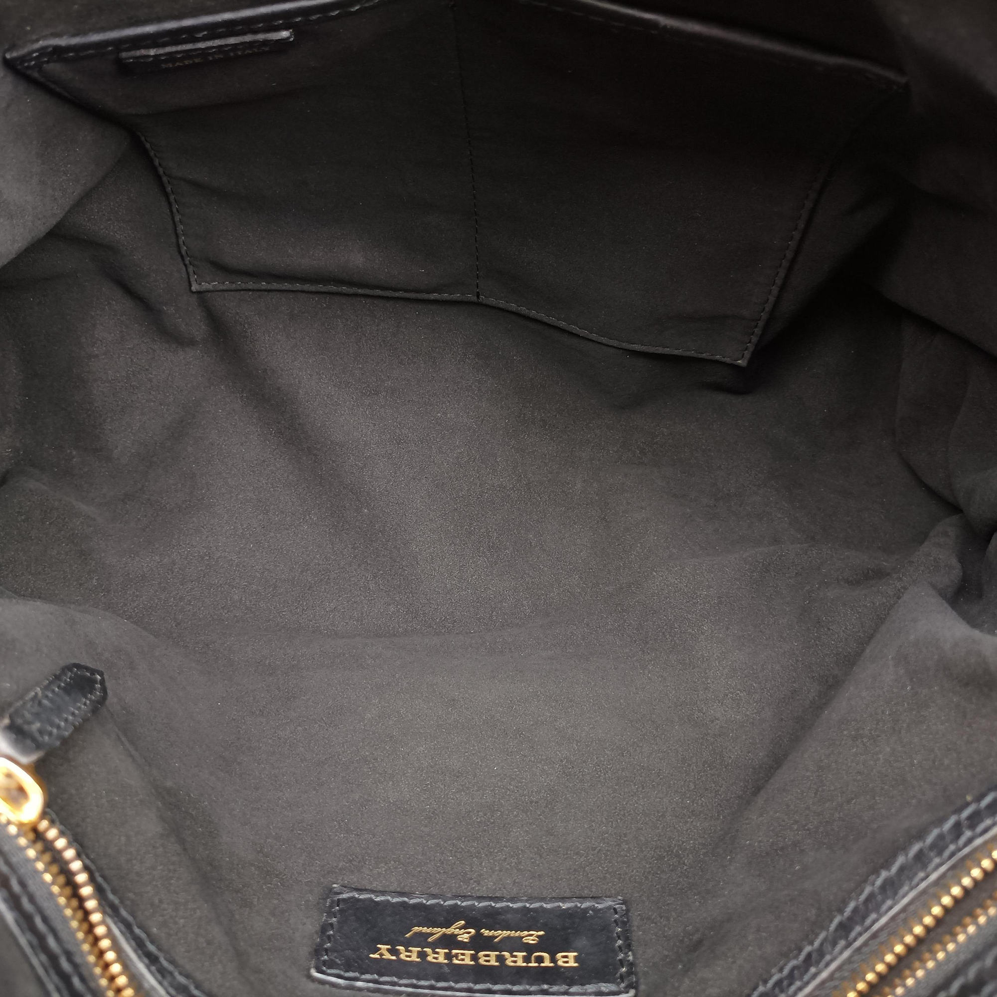 Pre-owned Burberry Bridle Black Leather  shoulderbag | stylenewstar