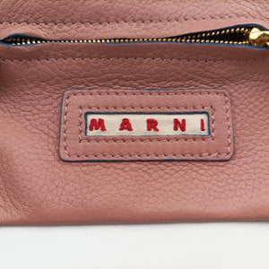 Pre-owned Marni Pannier Pink Leather  shoulderbag | stylenewstar