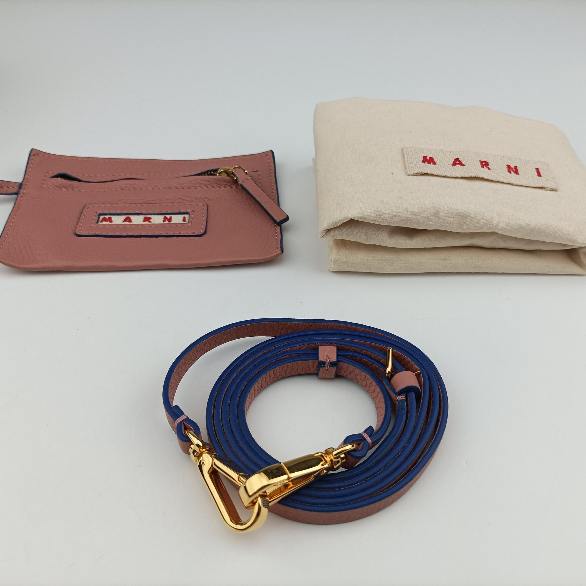 Pre-owned Marni Pannier Pink Leather  shoulderbag | stylenewstar