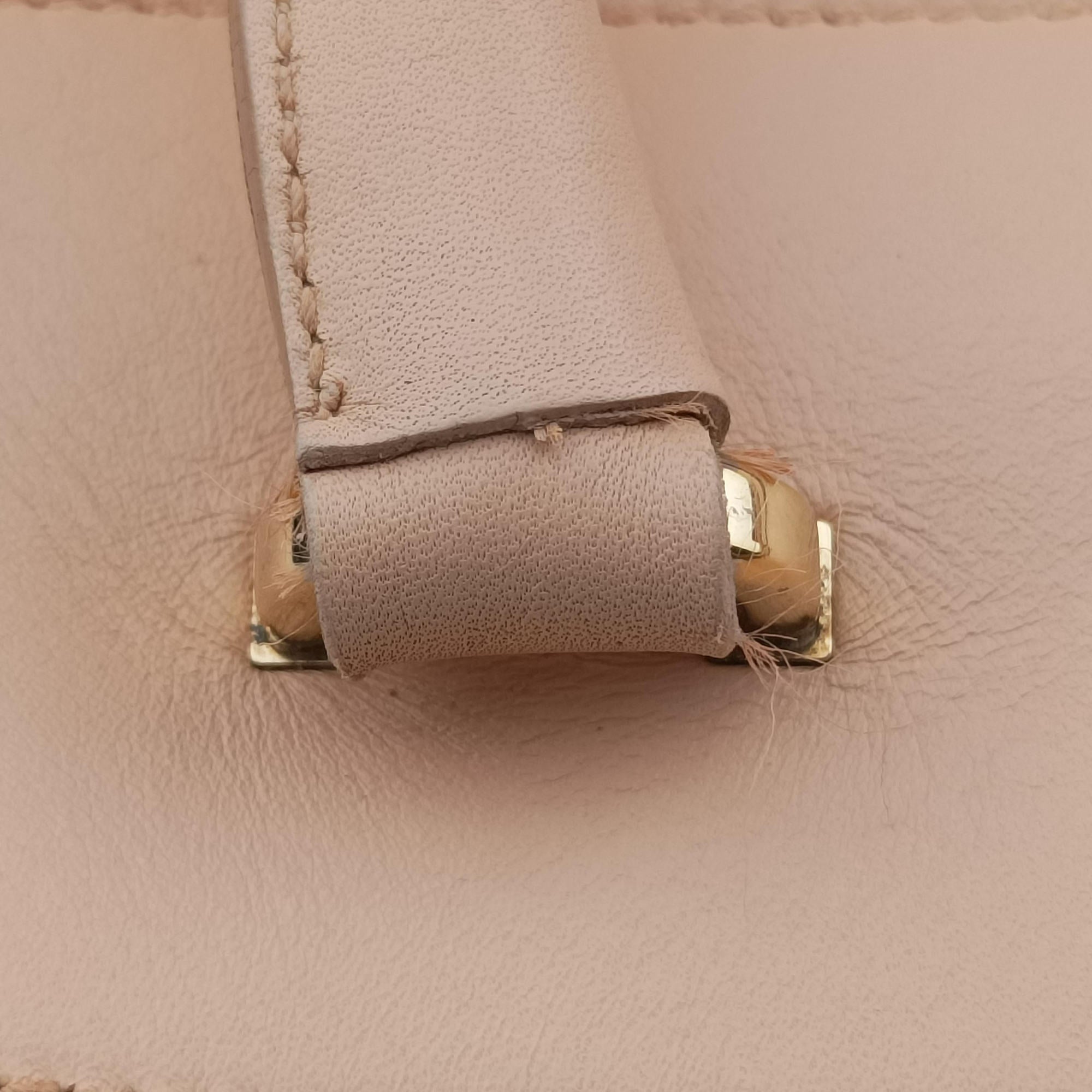 Vintage Ferragamo Gancini Juliet Beige leather  handbag | stylenewstar