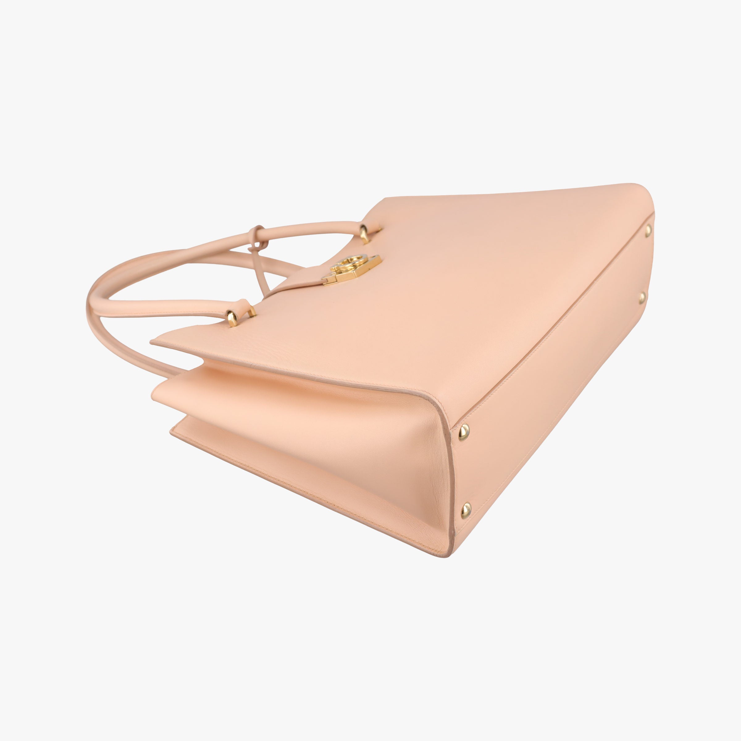Vintage Ferragamo Gancini Juliet Beige leather  handbag | stylenewstar