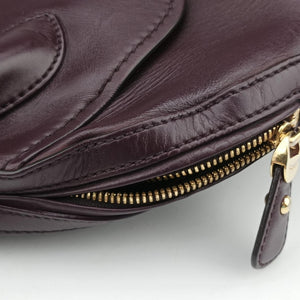 Vintage Ferragamo fiamma Burgundy Leather  handbag | stylenewstar
