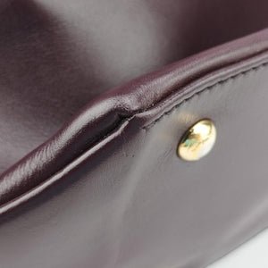 Vintage Ferragamo fiamma Burgundy Leather  handbag | stylenewstar