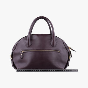 Vintage Ferragamo fiamma Burgundy Leather  handbag | stylenewstar