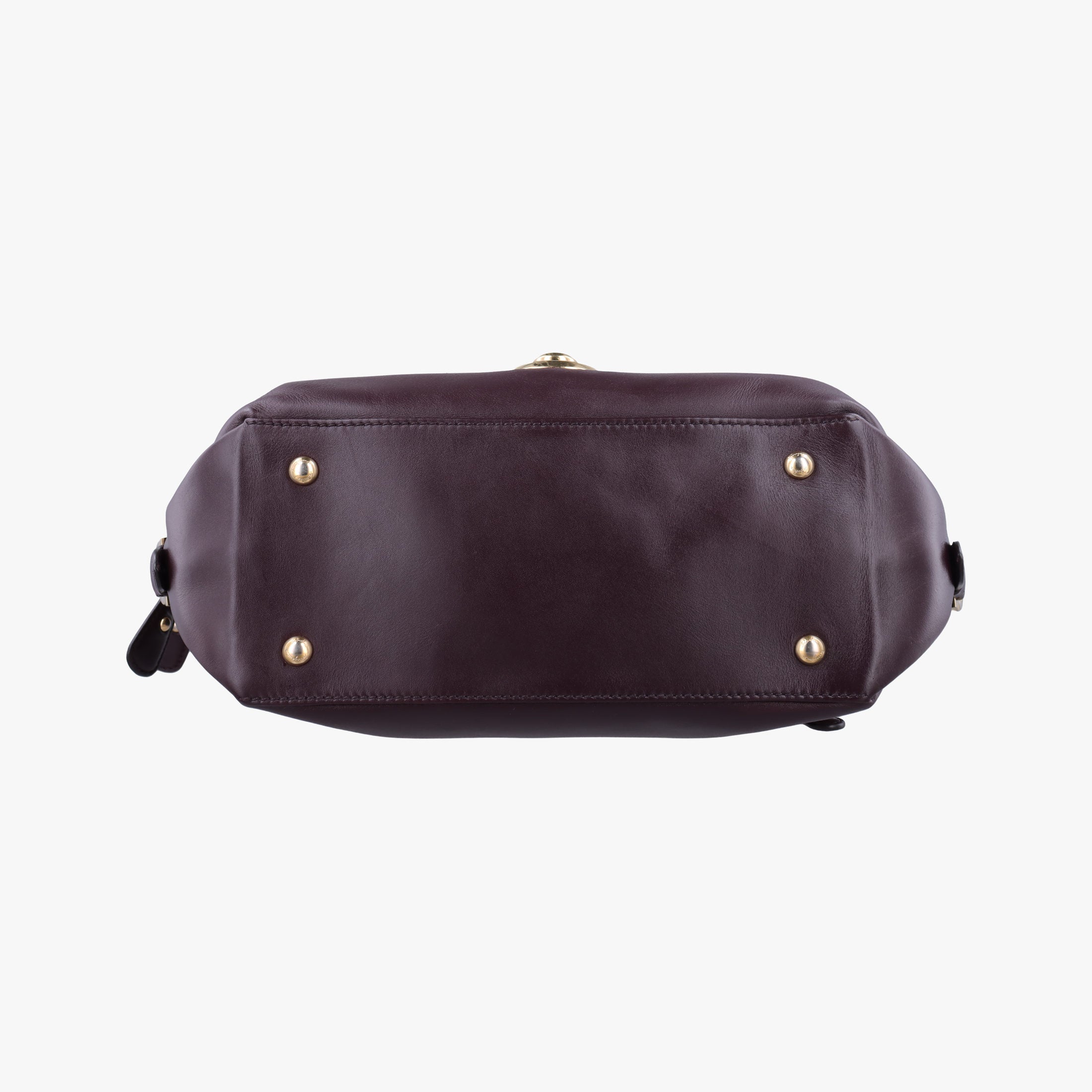 Vintage Ferragamo fiamma Burgundy Leather  handbag | stylenewstar