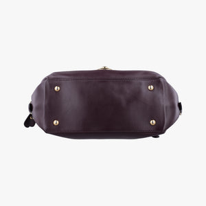 Vintage Ferragamo fiamma Burgundy Leather  handbag | stylenewstar