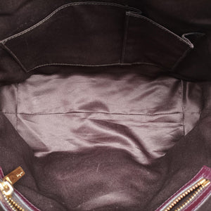 Vintage Ferragamo fiamma Burgundy Leather  handbag | stylenewstar
