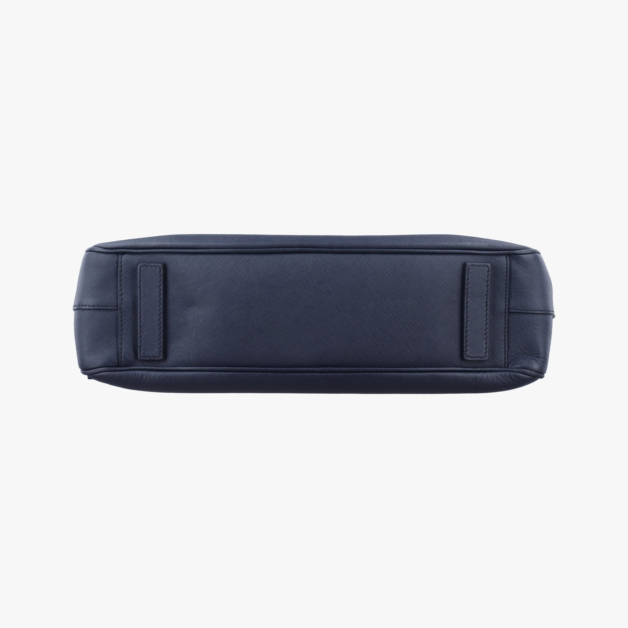Secondhand Prada business bag briefcase Navy SAFFIANO Leather 2VE363 handbag | stylenewstar