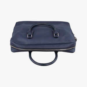 Secondhand Prada business bag briefcase Navy SAFFIANO Leather 2VE363 handbag | stylenewstar