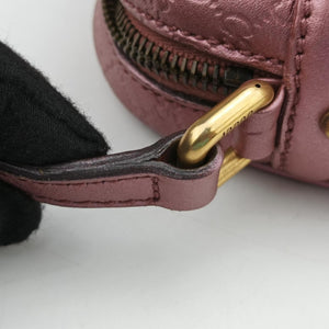 Pre-owned Gucci Microguccissima bamboo camera Pink Leather 309538 shoulderbag | stylenewstar