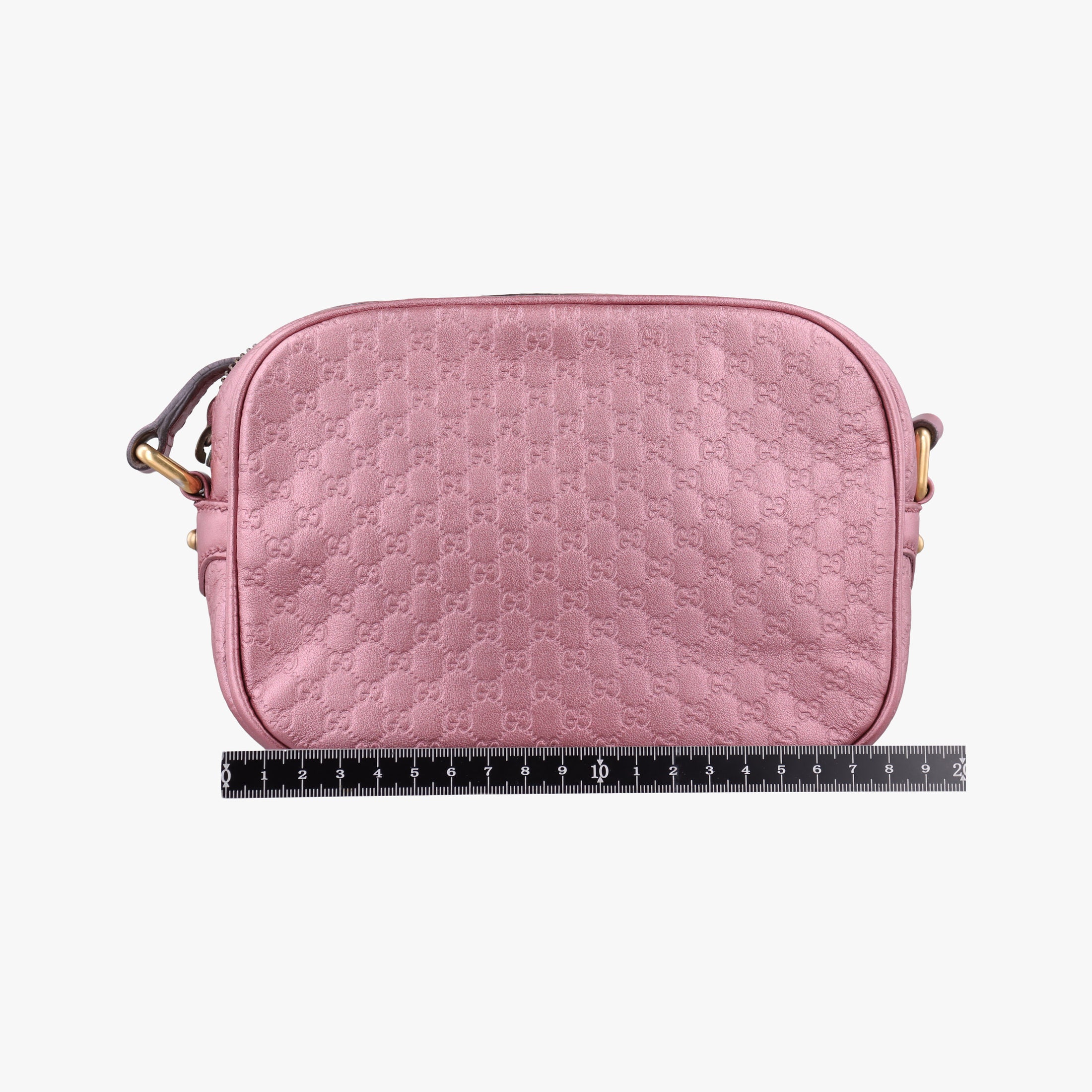 Pre-owned Gucci Microguccissima bamboo camera Pink Leather 309538 shoulderbag | stylenewstar