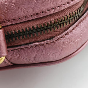 Pre-owned Gucci Microguccissima bamboo camera Pink Leather 309538 shoulderbag | stylenewstar