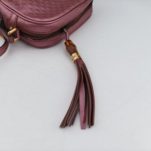 Pre-owned Gucci Microguccissima bamboo camera Pink Leather 309538 shoulderbag | stylenewstar
