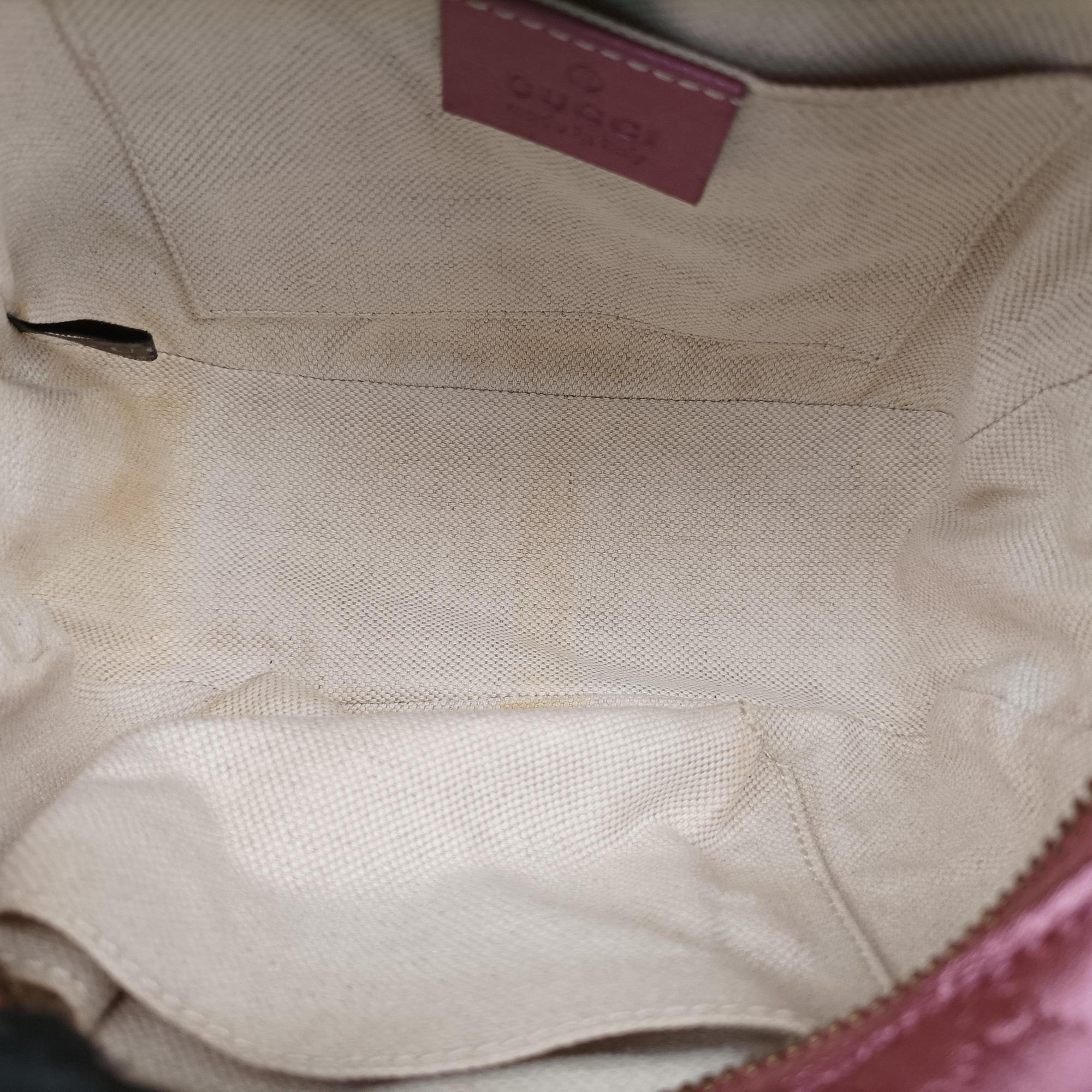 Pre-owned Gucci Microguccissima bamboo camera Pink Leather 309538 shoulderbag | stylenewstar
