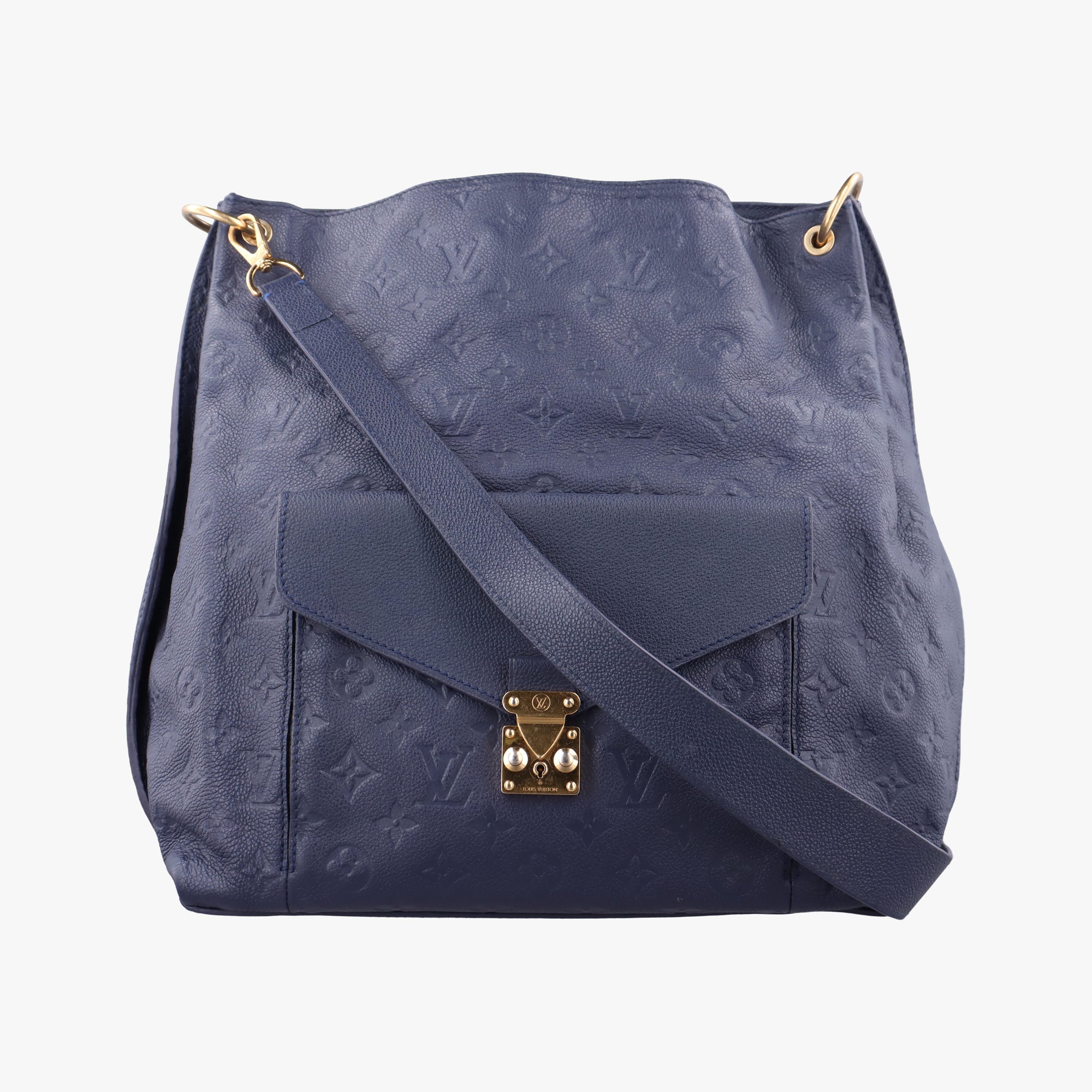 Pre-owned Louis Vuitton Metis Hobo Celeste Blue Monogram Empreinte M40812 shoulderbag | stylenewstar