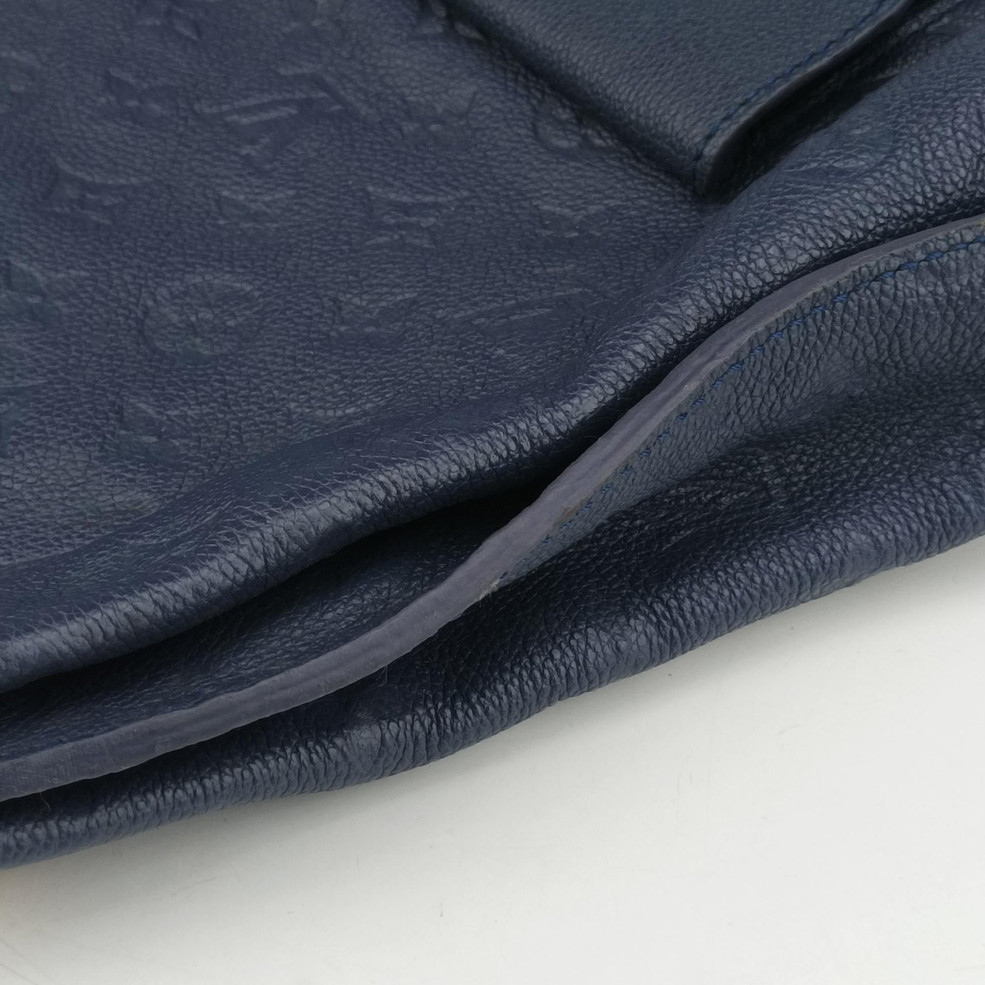 Pre-owned Louis Vuitton Metis Hobo Celeste Blue Monogram Empreinte M40812 shoulderbag | stylenewstar