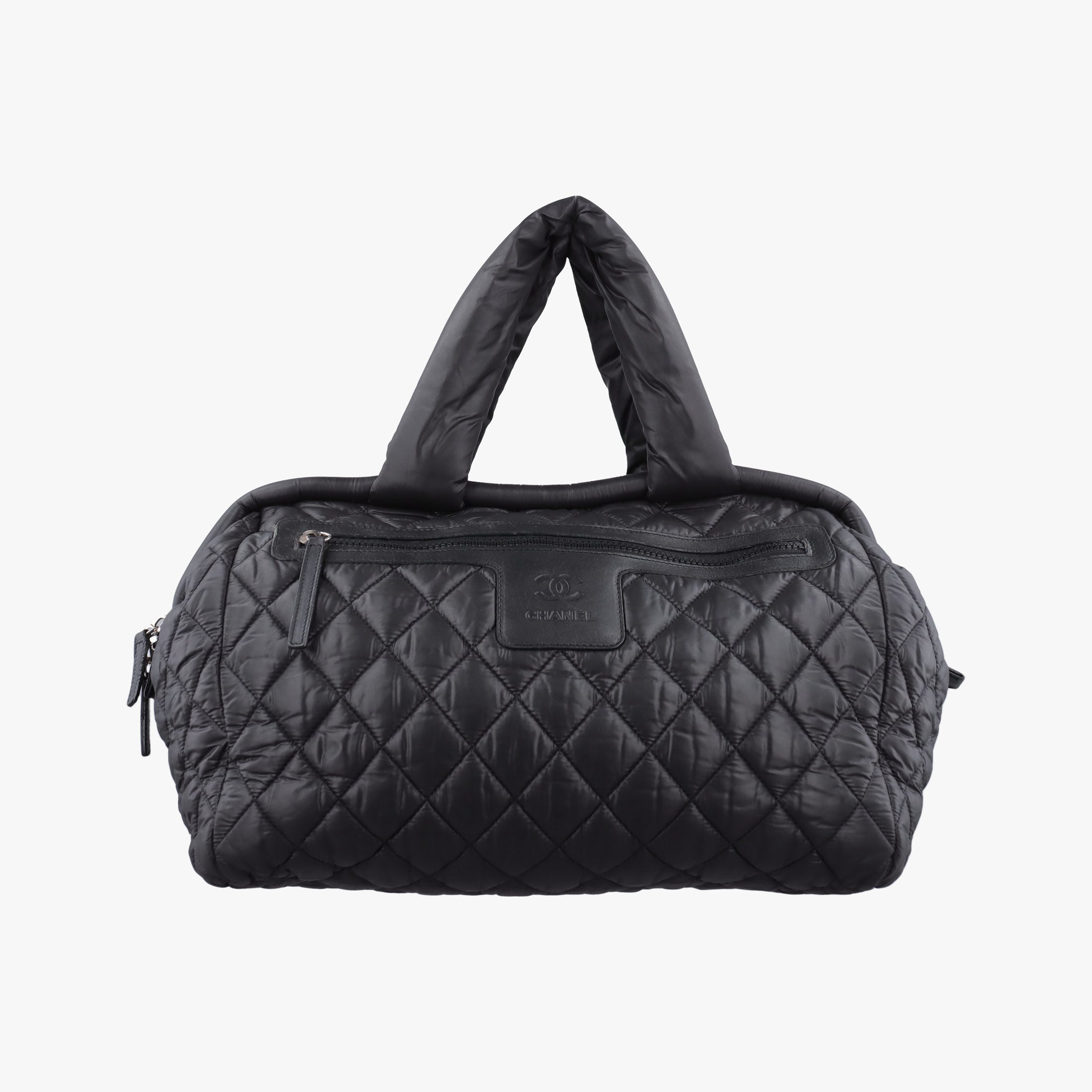 Pre-owned Chanel Cococoon Quilting Black Nylon×Leather A47107 handbag | stylenewstar