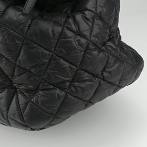 Pre-owned Chanel Cococoon Quilting Black Nylon×Leather A47107 handbag | stylenewstar