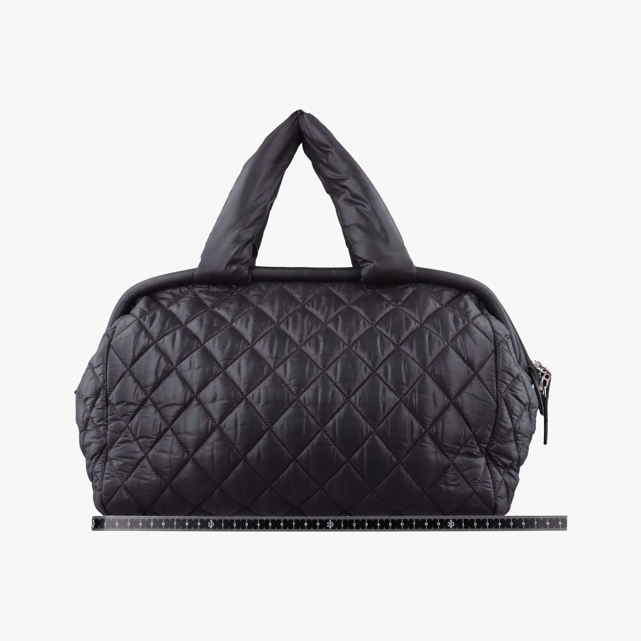 Pre-owned Chanel Cococoon Quilting Black Nylon×Leather A47107 handbag | stylenewstar