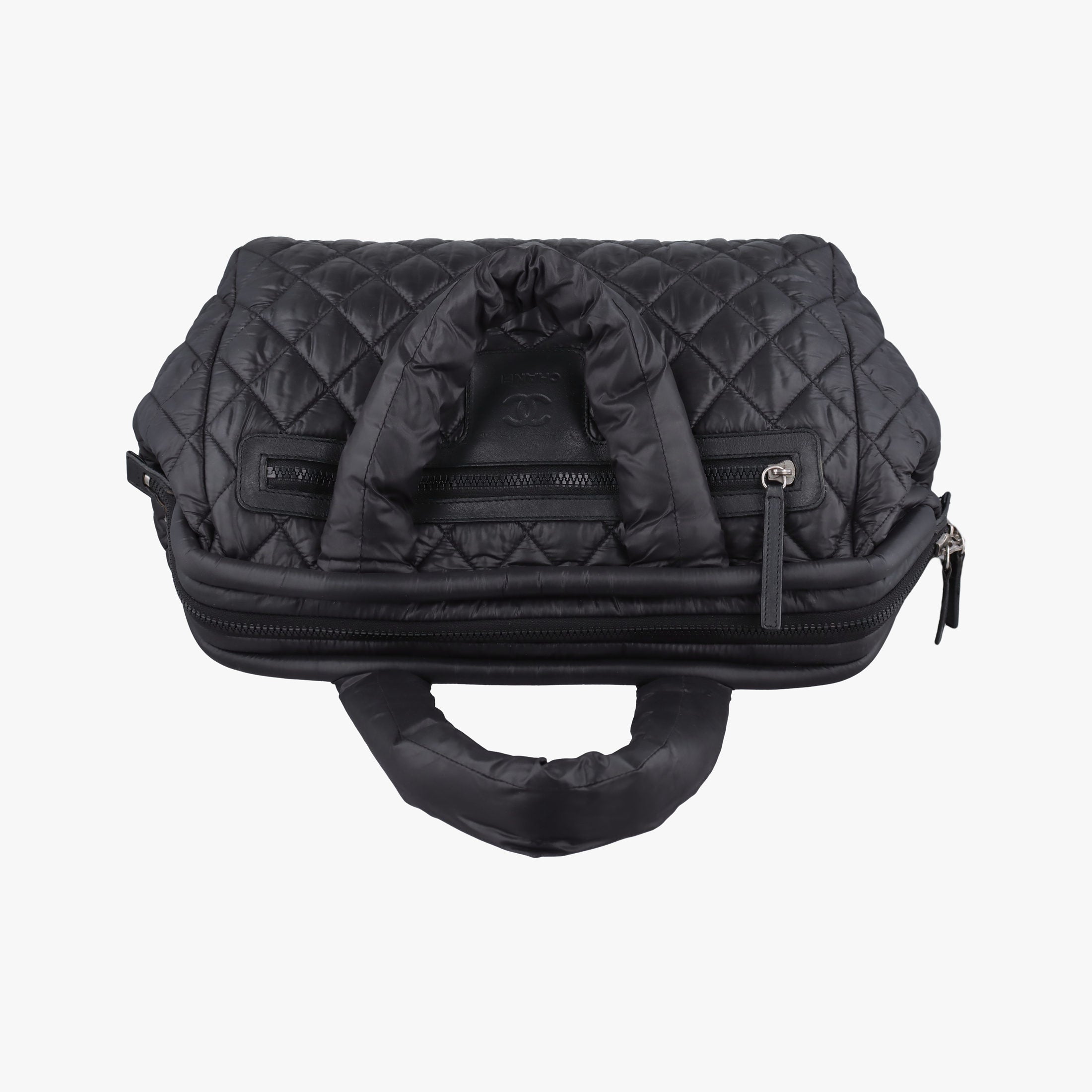 Pre-owned Chanel Cococoon Quilting Black Nylon×Leather A47107 handbag | stylenewstar
