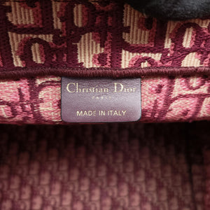 Secondhand Christian Dior Book Tote Red Jacquard  handbag | stylenewstar