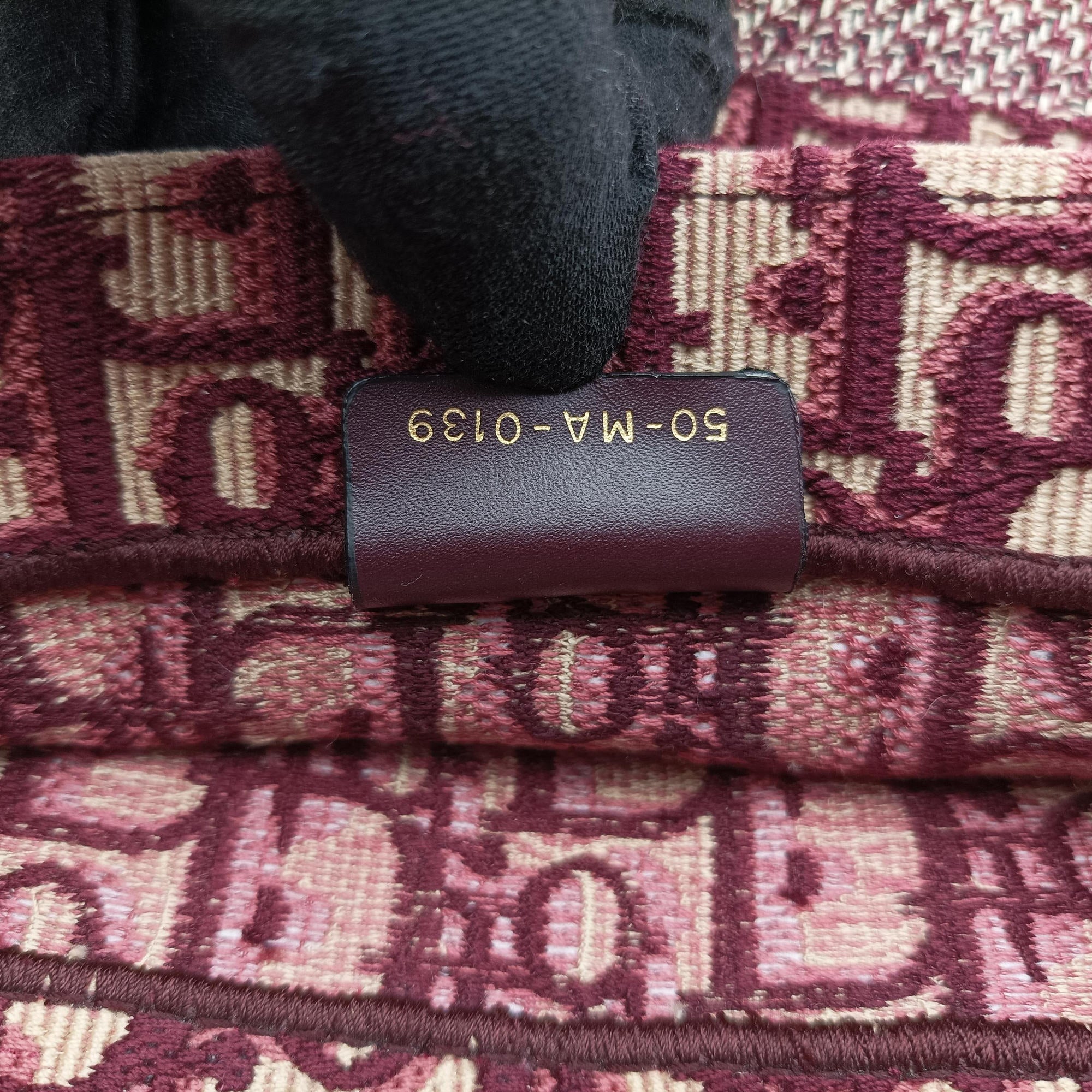 Secondhand Christian Dior Book Tote Red Jacquard  handbag | stylenewstar