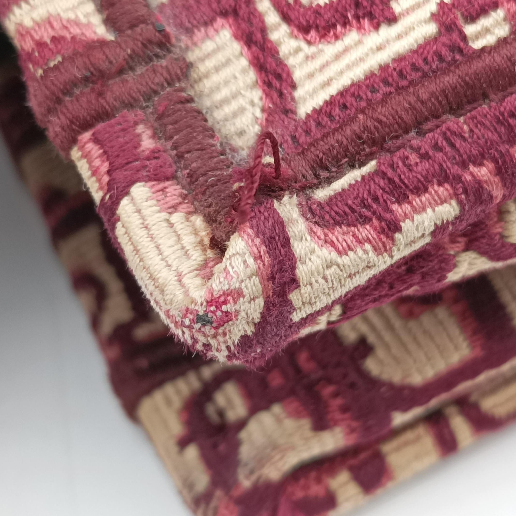 Secondhand Christian Dior Book Tote Red Jacquard  handbag | stylenewstar