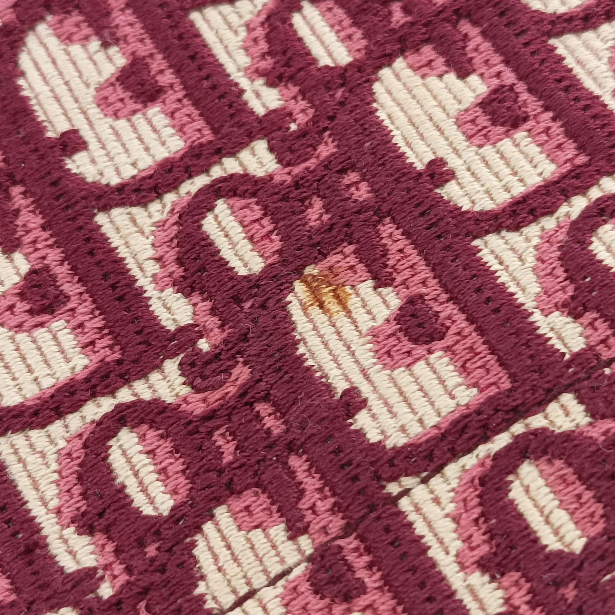 Secondhand Christian Dior Book Tote Red Jacquard  handbag | stylenewstar