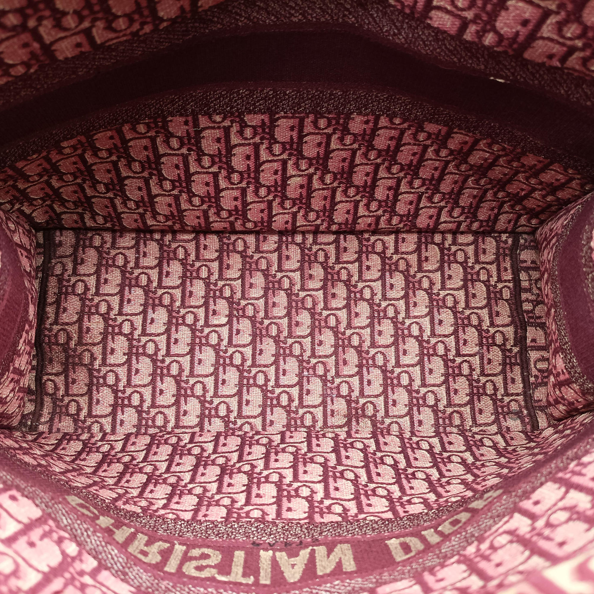 Secondhand Christian Dior Book Tote Red Jacquard  handbag | stylenewstar