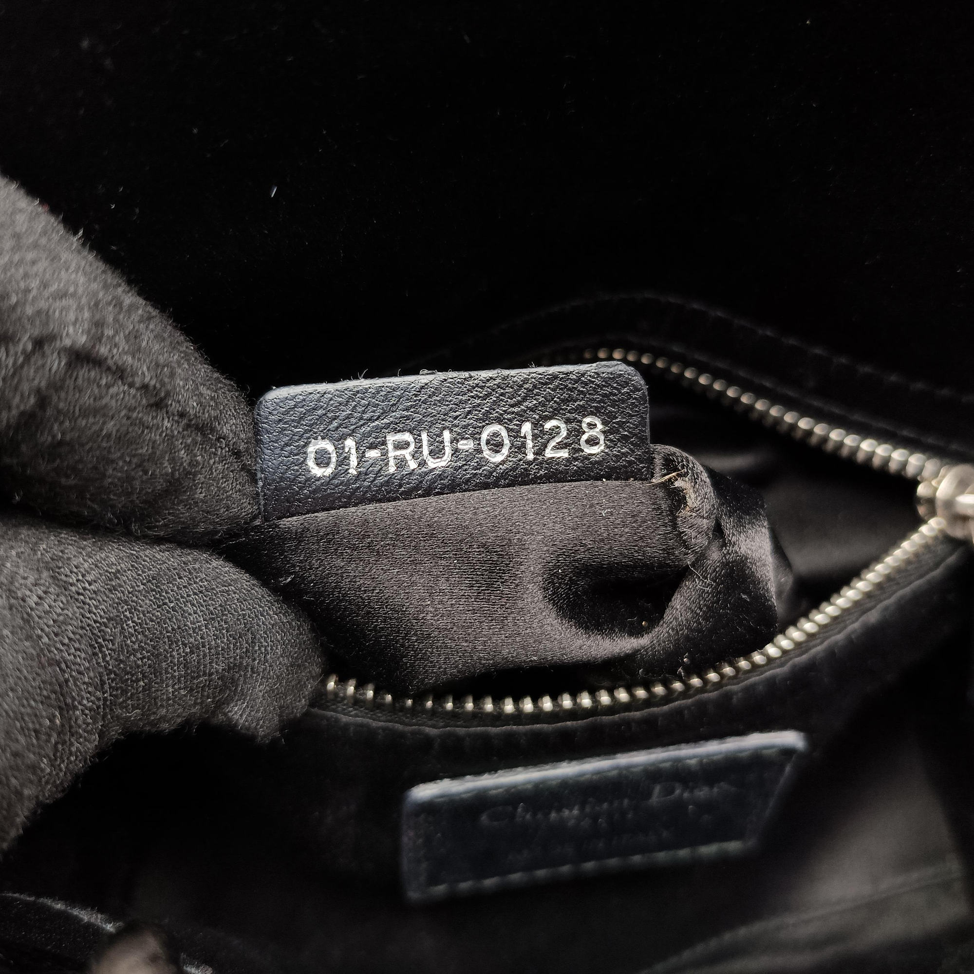 Pre-owned Christian Dior Lady Dior Black Silk  shoulderbag | stylenewstar