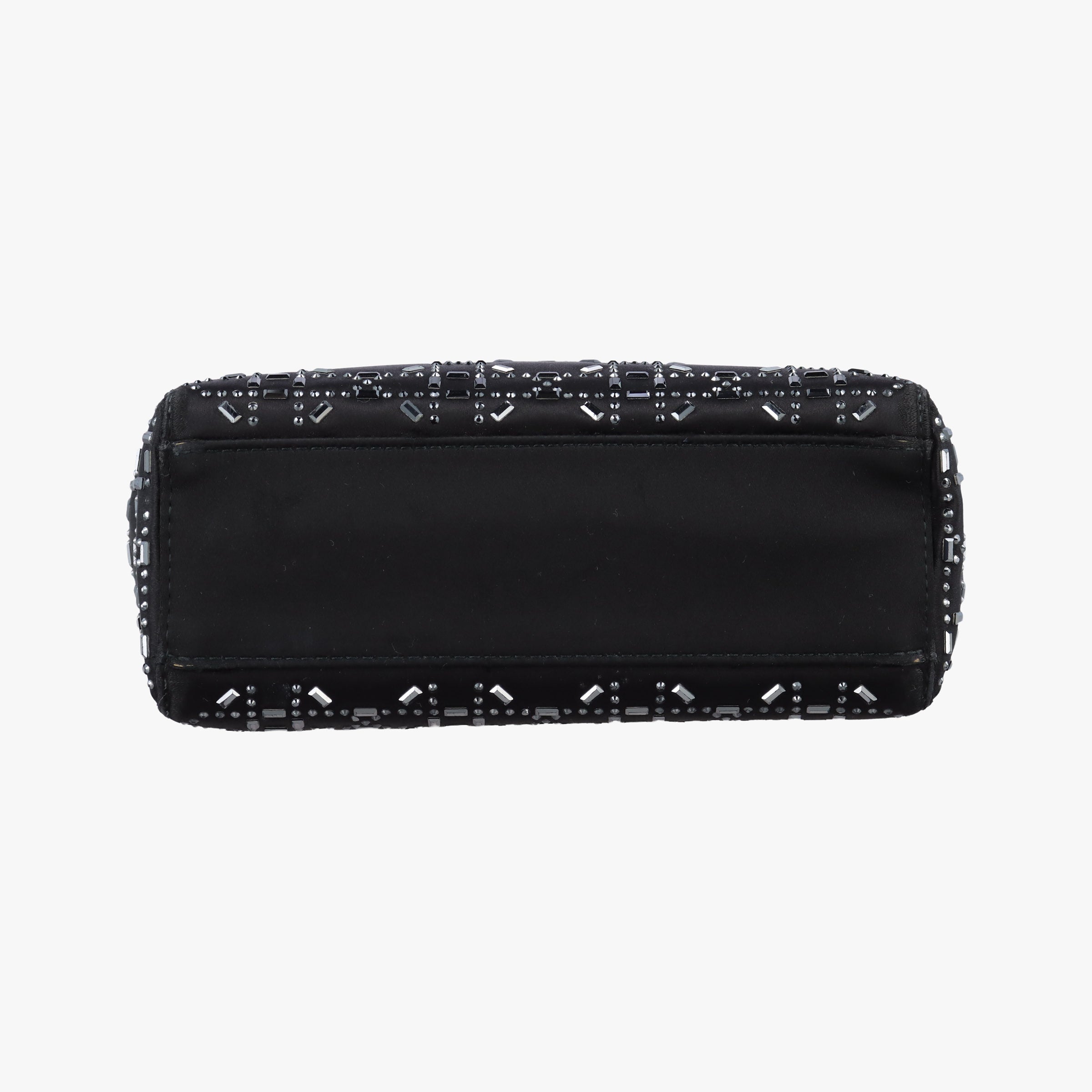 Pre-owned Christian Dior Lady Dior Black Silk  shoulderbag | stylenewstar