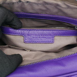 Secondhand Bottega Veneta Intrecciato Purple lambskin  shoulderbag | stylenewstar