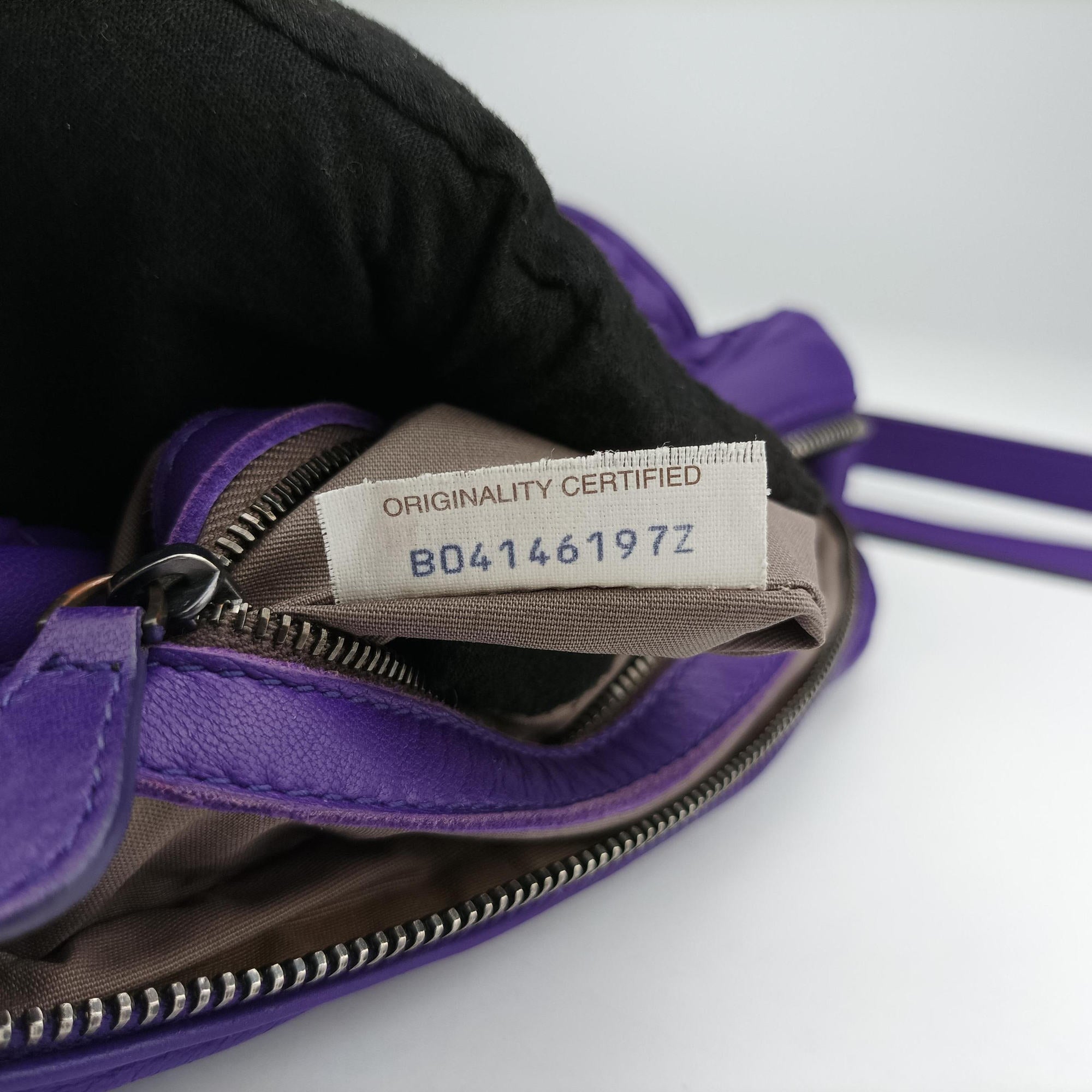 Secondhand Bottega Veneta Intrecciato Purple lambskin  shoulderbag | stylenewstar