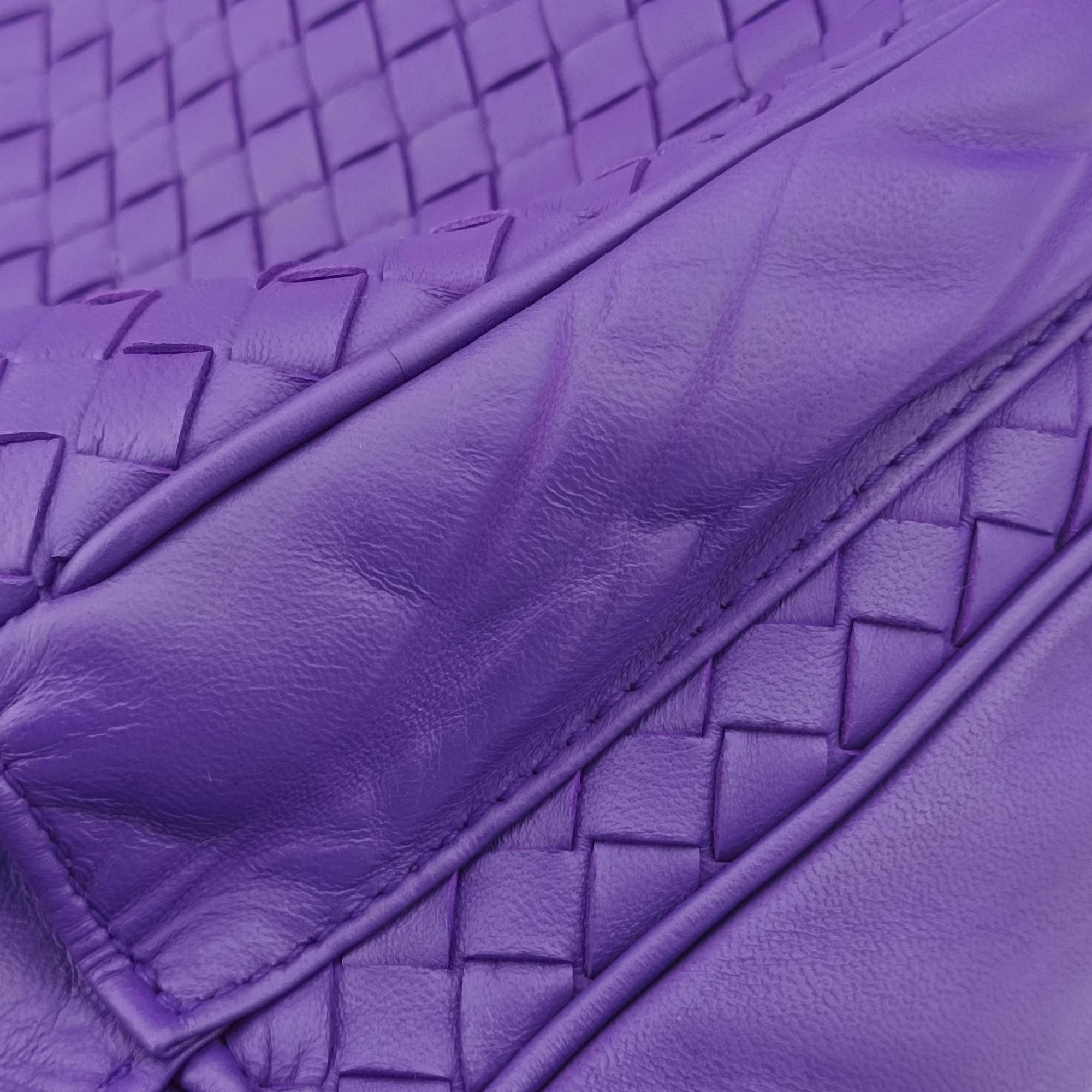 Secondhand Bottega Veneta Intrecciato Purple lambskin  shoulderbag | stylenewstar