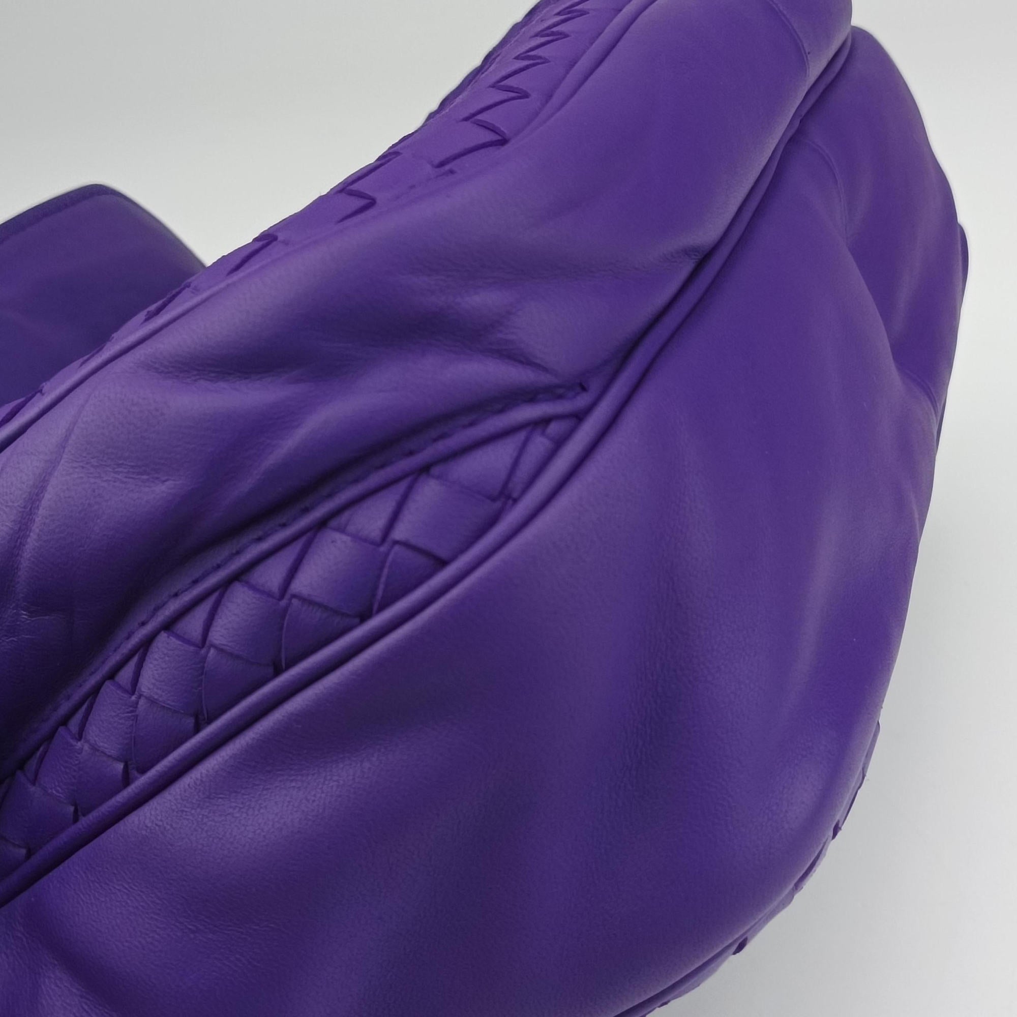 Secondhand Bottega Veneta Intrecciato Purple lambskin  shoulderbag | stylenewstar