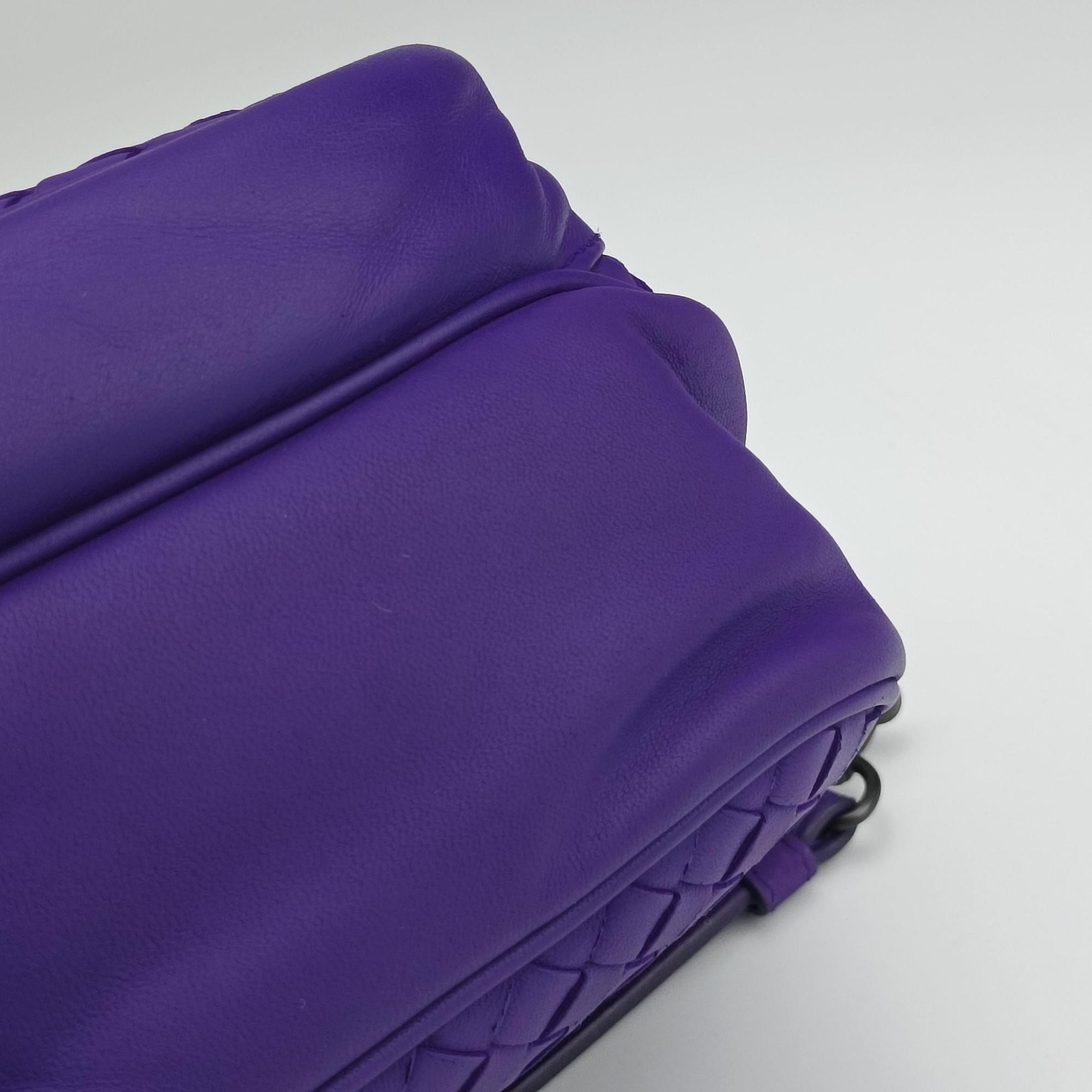 Secondhand Bottega Veneta Intrecciato Purple lambskin  shoulderbag | stylenewstar