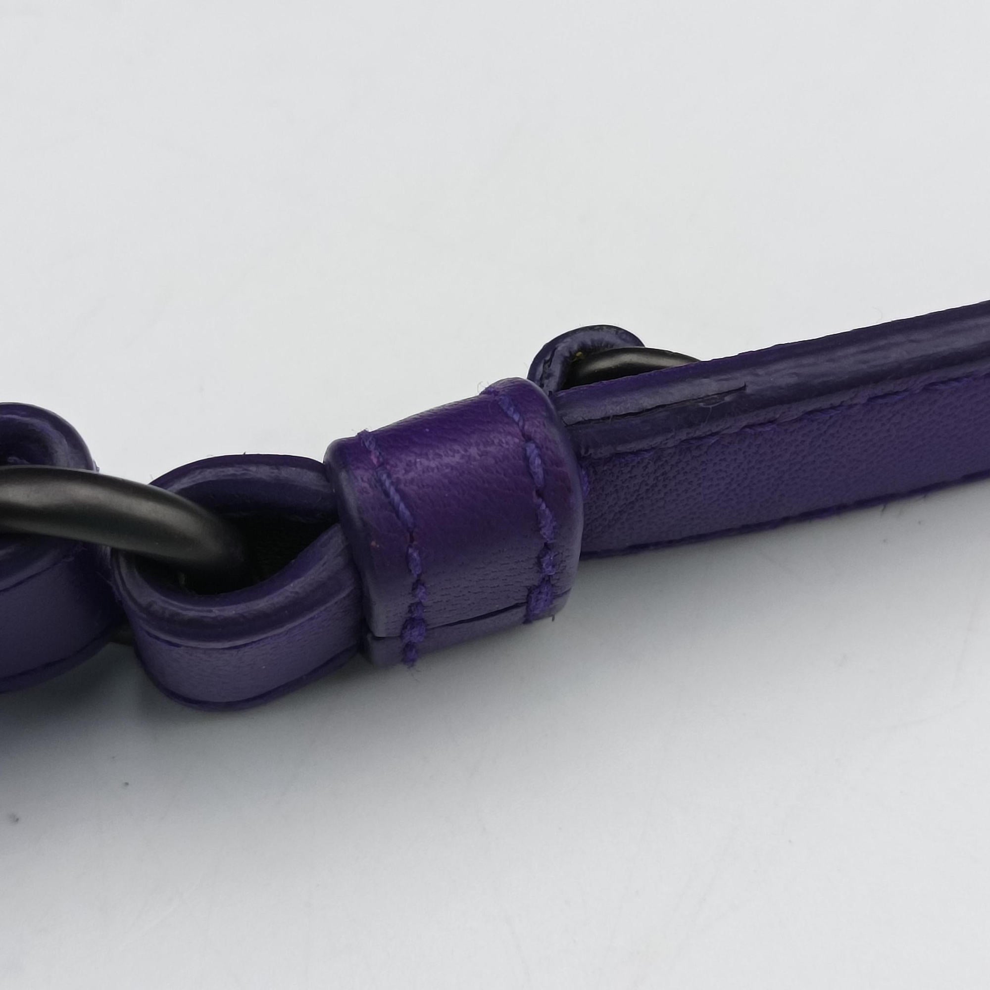 Secondhand Bottega Veneta Intrecciato Purple lambskin  shoulderbag | stylenewstar