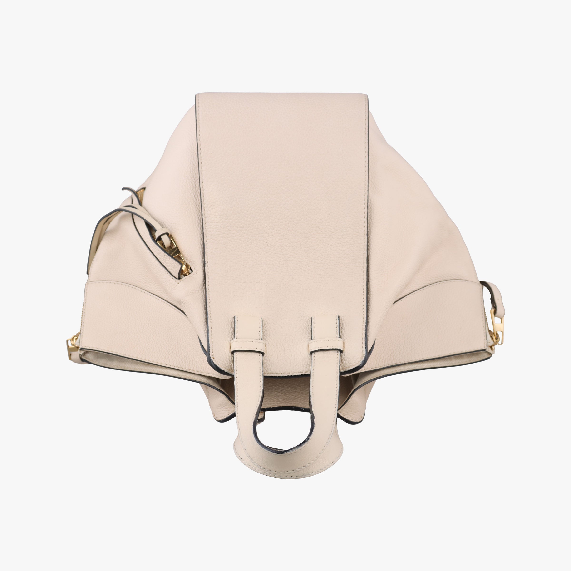 Pre-owned Loewe Hammock Beige Leather  handbag | stylenewstar