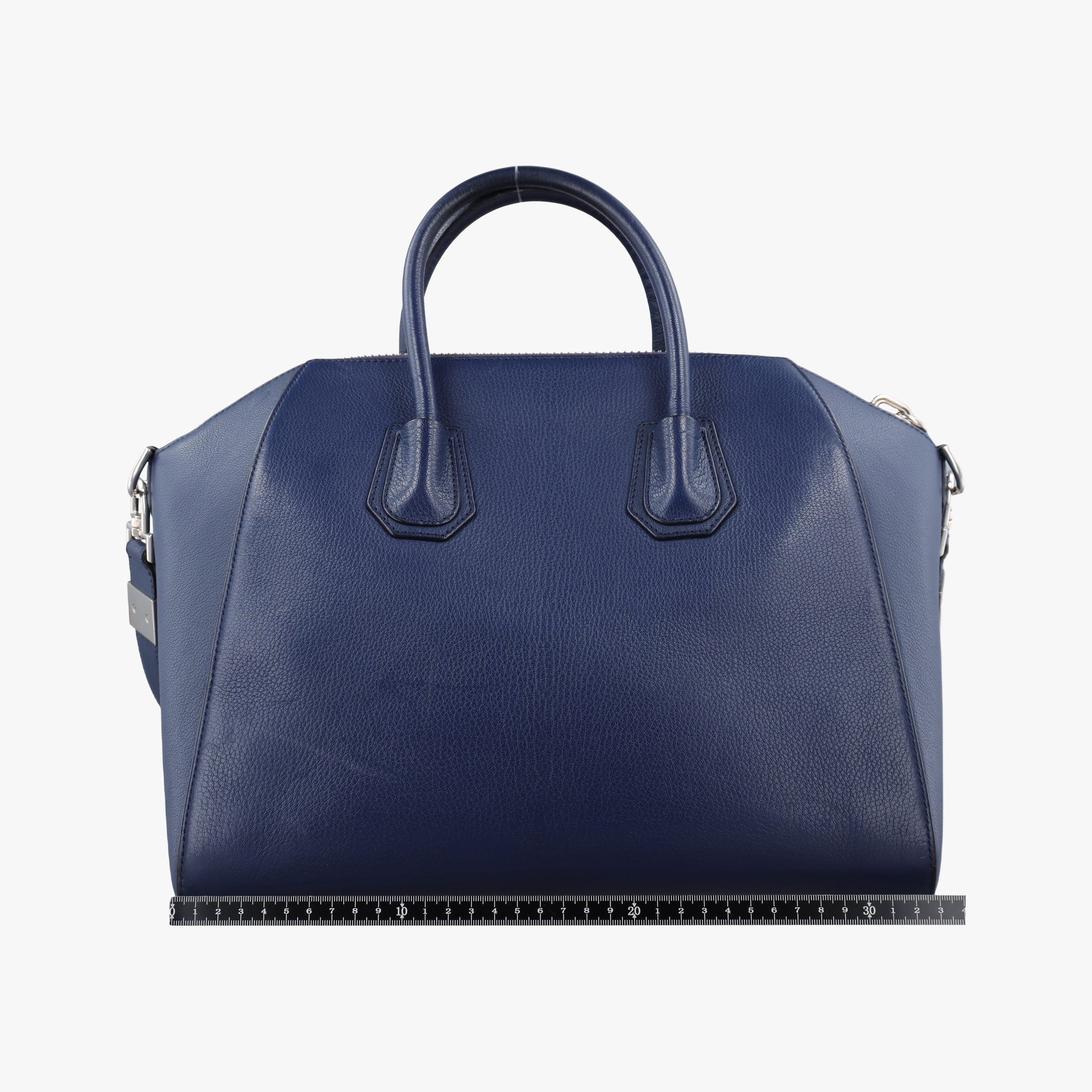 Pre-owned Givenchy Antigona Medium Navy leather  shoulderbag | stylenewstar