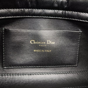 Pre-owned Christian Dior Lady Dior Cannage chain Black lambskin  shoulderbag | stylenewstar