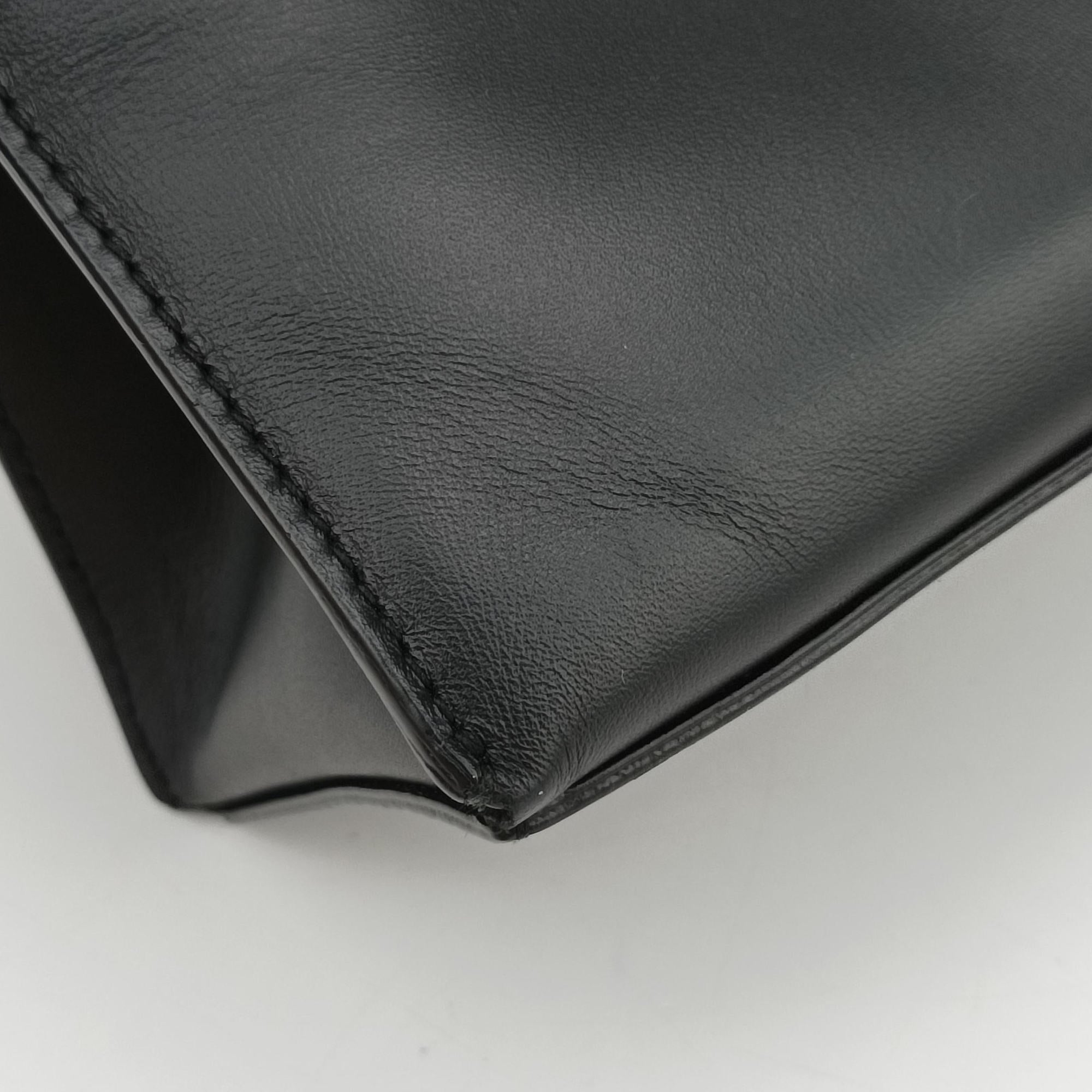 Vintage Balenciaga Padlock All Afternoon Black Leather  shoulderbag | stylenewstar