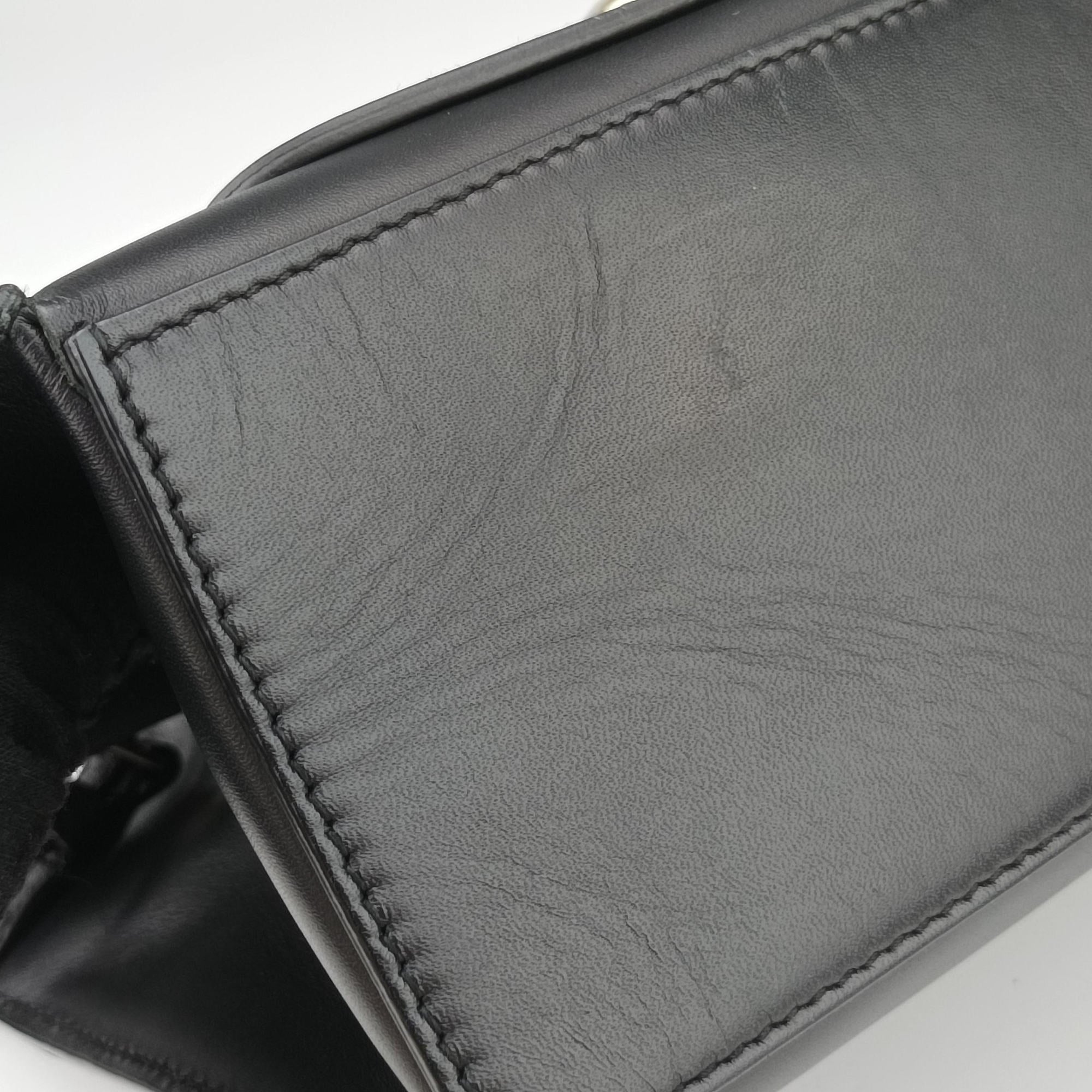 Vintage Balenciaga Padlock All Afternoon Black Leather  shoulderbag | stylenewstar