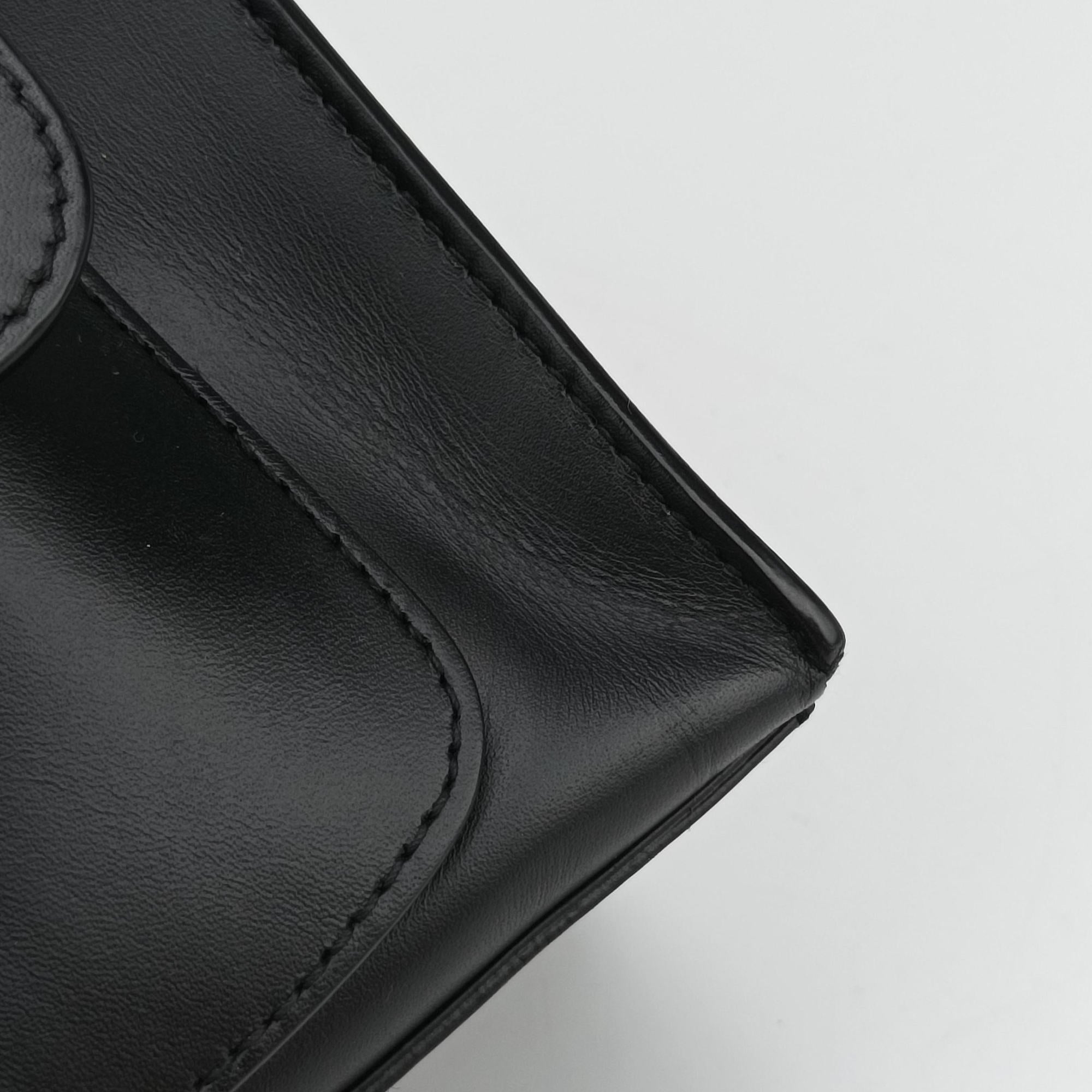 Vintage Balenciaga Padlock All Afternoon Black Leather  shoulderbag | stylenewstar