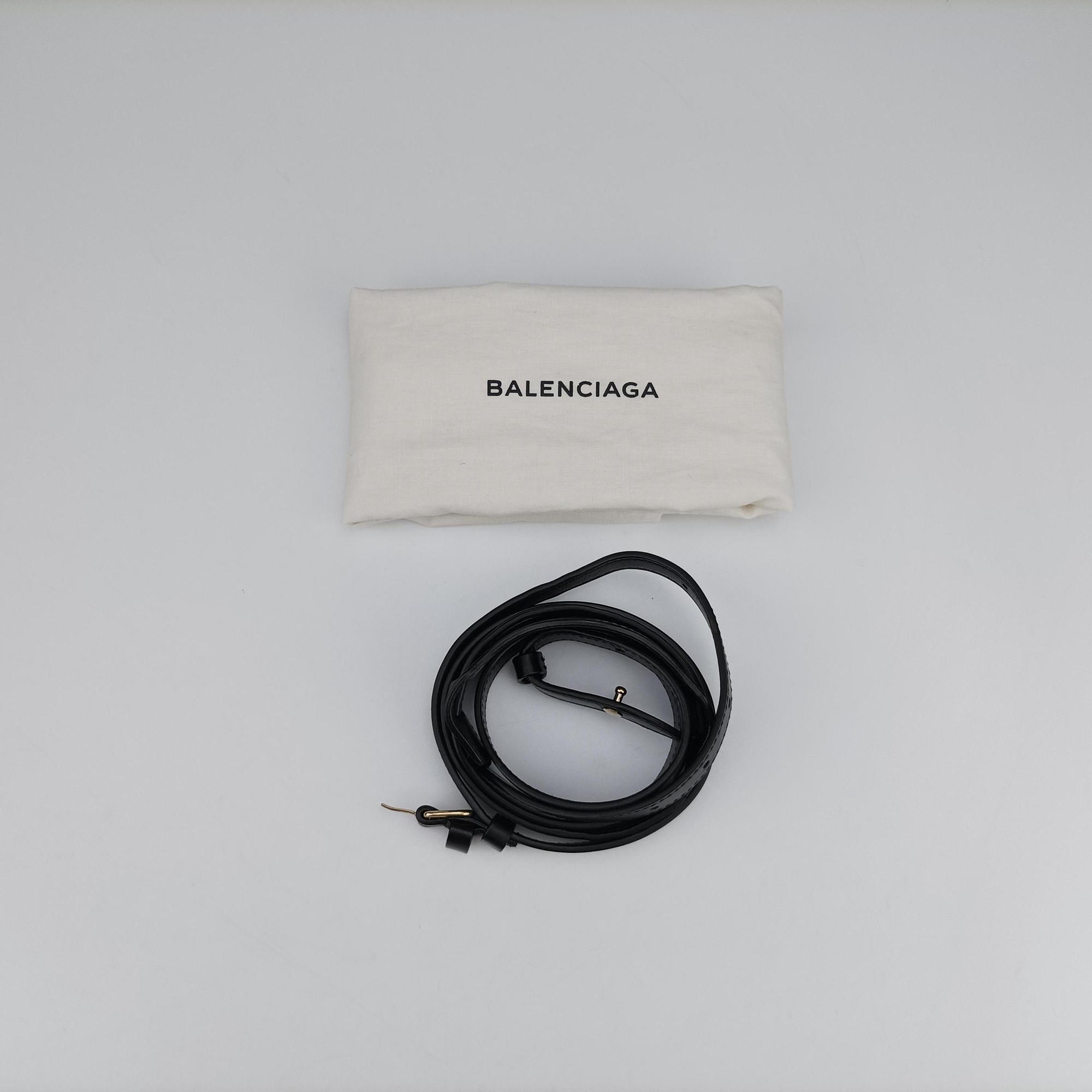 Vintage Balenciaga Padlock All Afternoon Black Leather  shoulderbag | stylenewstar